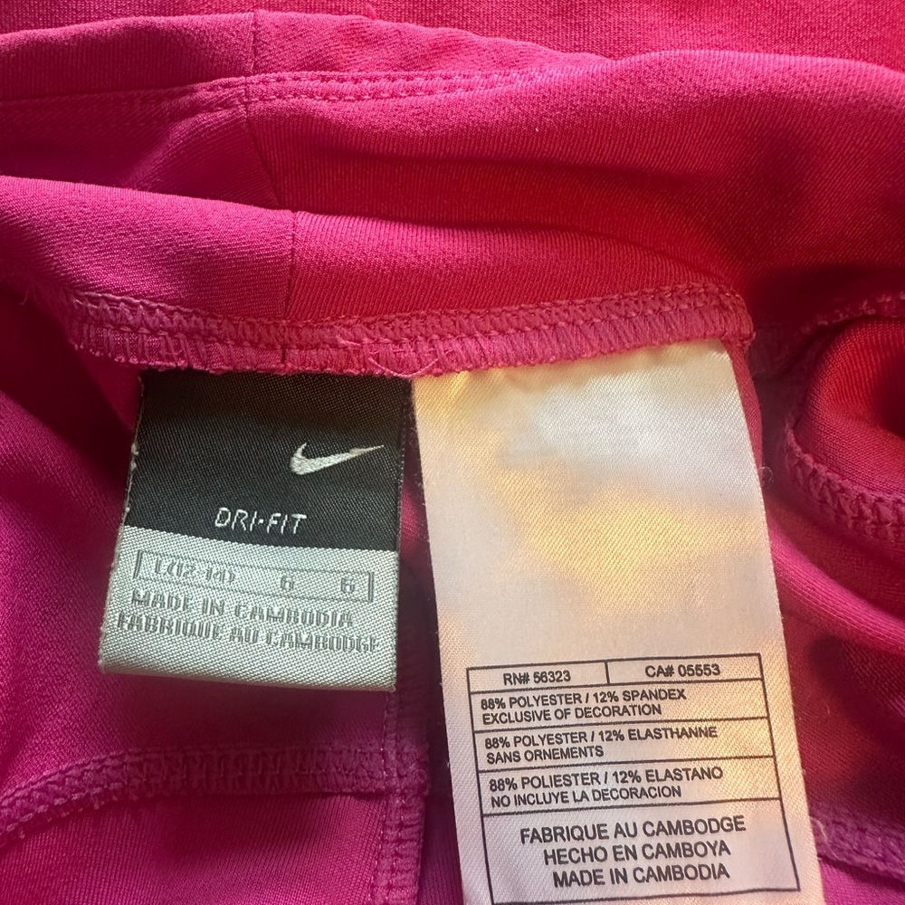 Nike Dri-Fit Women’s Athletic Pants Size 6 – Hot Pink Magenta, Zip Ankle,Pocket - Picture 13 of 15